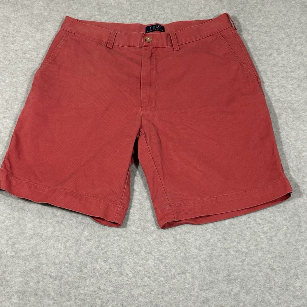 Polo Ralph Lauren Shorts Men 35 Reddish‎ Pink Chino Golf Shorts
